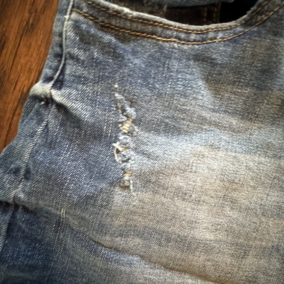 Kancan Size 7- pre loved-Denim Frayed Hem Women's Shorts - Picture 11 of 11
